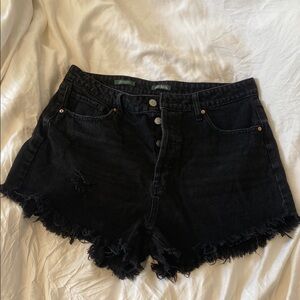Women's Black Denim Shorts
